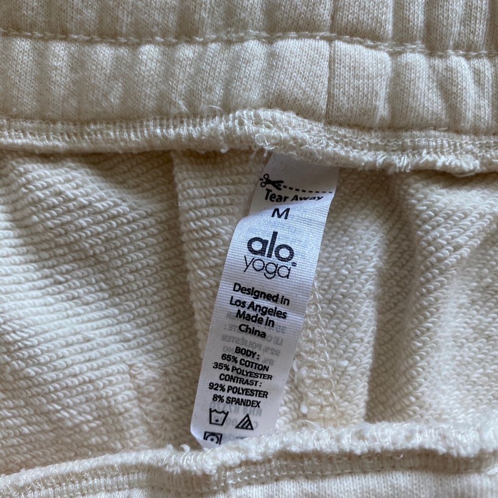ALO Yoga Distressed Lounge Pants Sweatpants Sz M - Picture 7 of 10